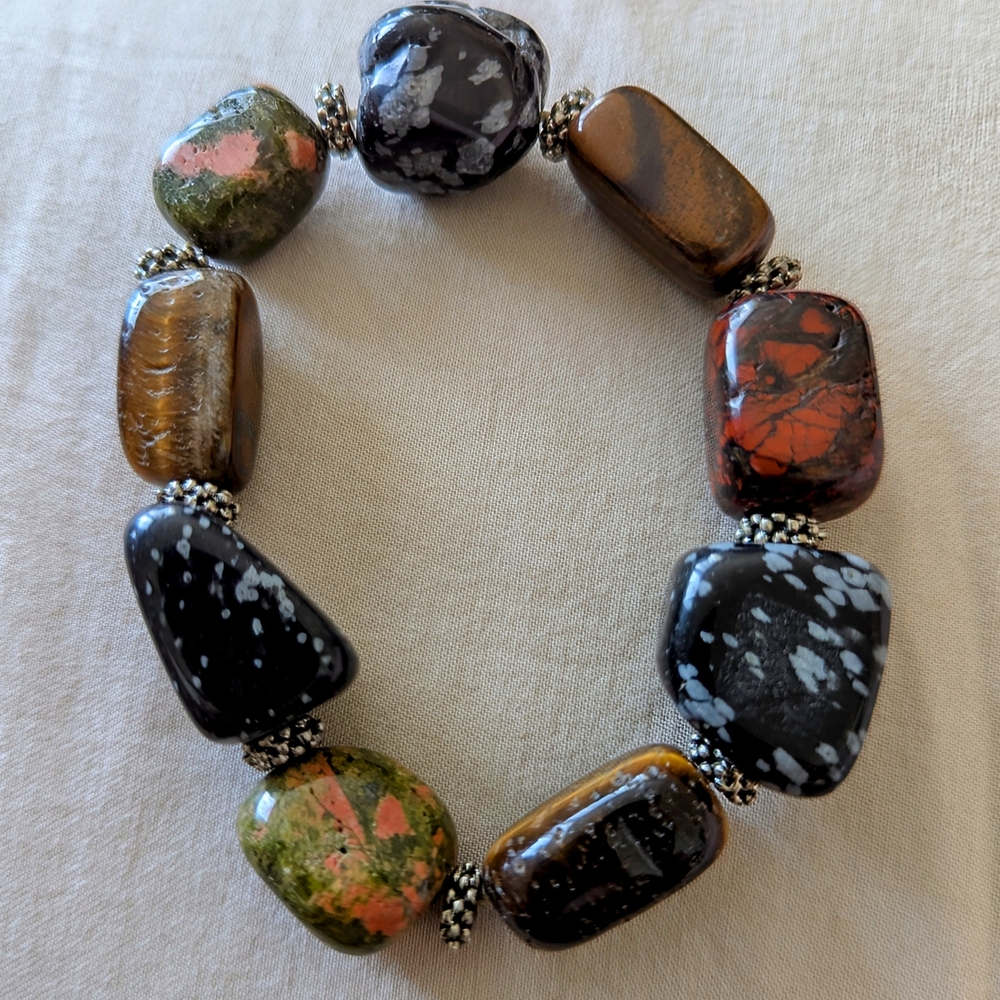 Multicolor Stone Beaded Bracelet